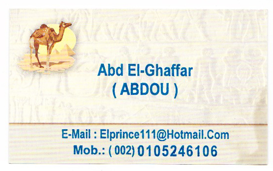 Abdou's Business Card