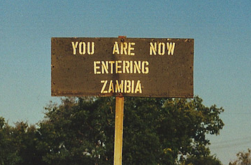Welcome to Zambia. Sort of.      Photo by the author.