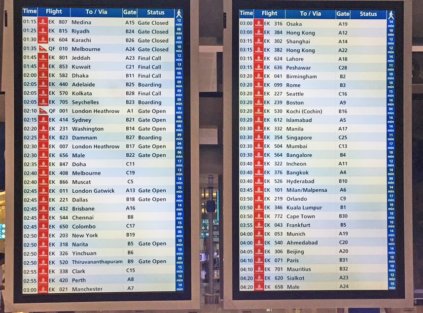 DXB Departures