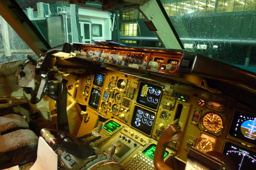 Airbus A320 Jumpseat from cockpit of retired airliner