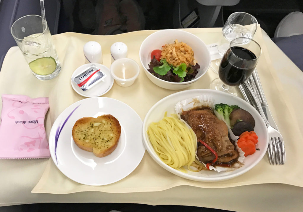 China Airlines Business Meal A330 2