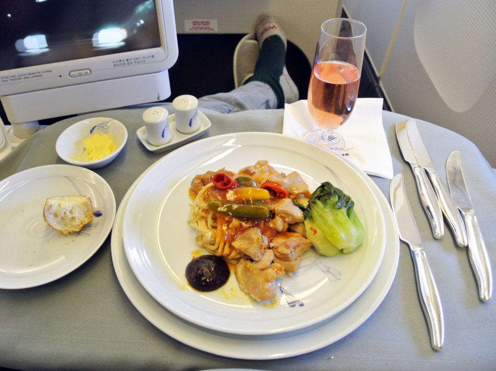 korean air business class food